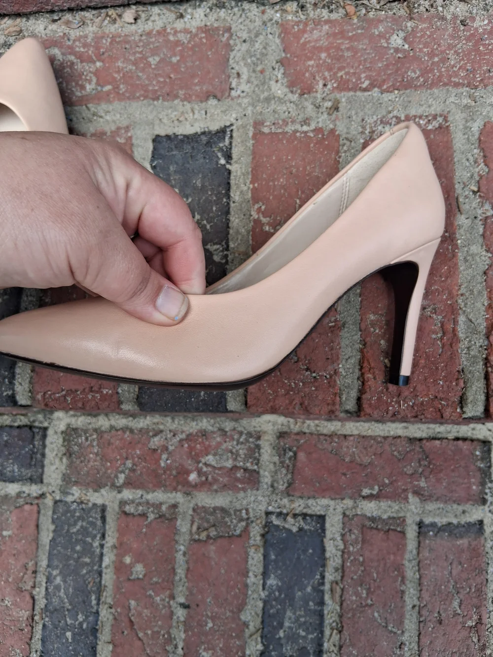 Cole Haan Women's Nude Pointed-Toe Pumps - Picture 6 of 9